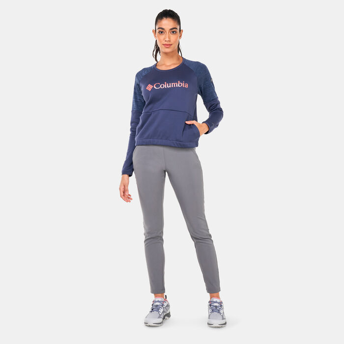 Columbia Women's Windgates™ Crew Sweatshirt Blue Columbia Women's Windgates™ Crew Sweatshirt Blue image number 2