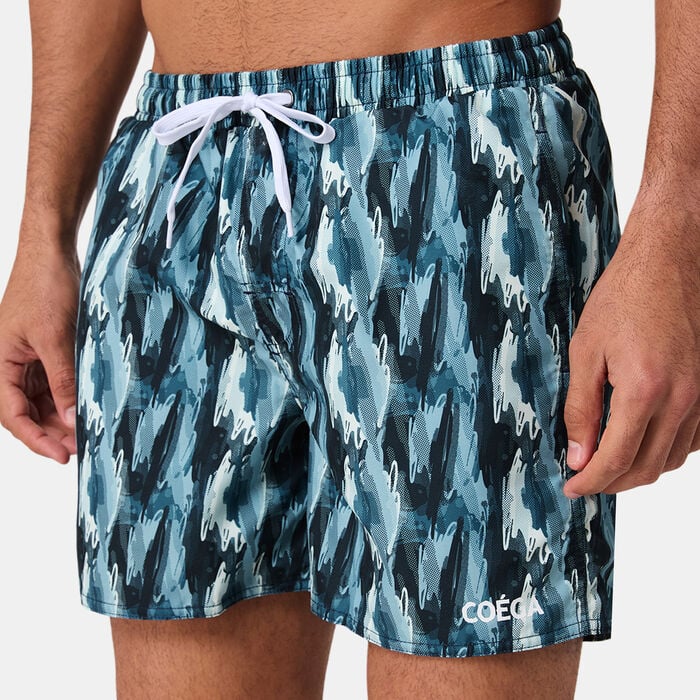 COEGA Men's Printed Board Swimming Shorts Green COEGA Men's Printed Board Swimming Shorts Green image number 3