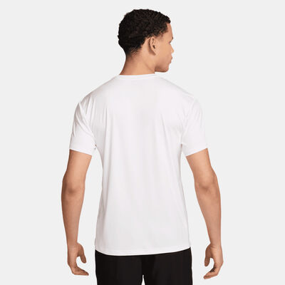 Nike Swim Men's Logo Hydroguard Swimming T-Shirt White Nike Swim Men's Logo Hydroguard Swimming T-Shirt White