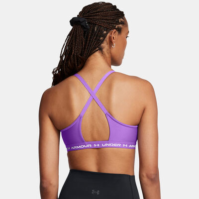 Under Armour Women's Crossback Low-Support Sports Bra Purple