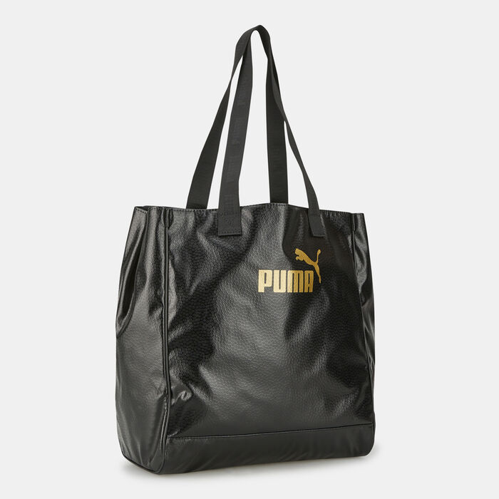 PUMA Women's Core Up Large Shopper Bag Black PUMA Women's Core Up Large Shopper Bag Black image number 2