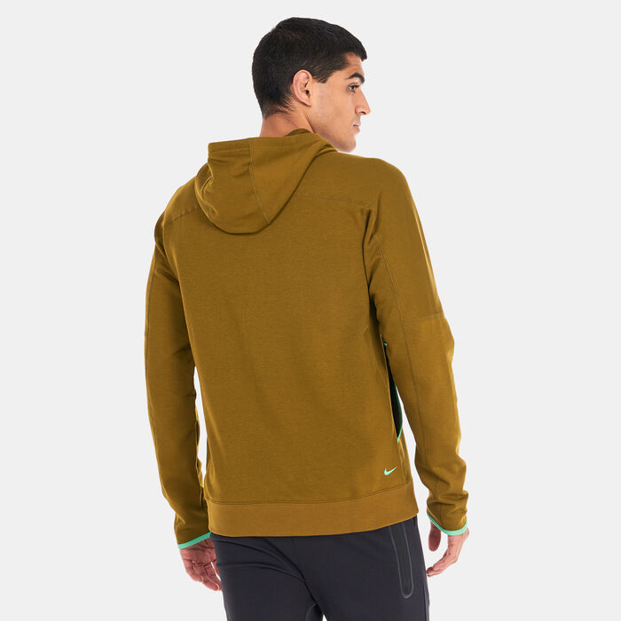 Nike Men's Trail Magic Hour Dri-FIT Running Hoodie Green image number 1
