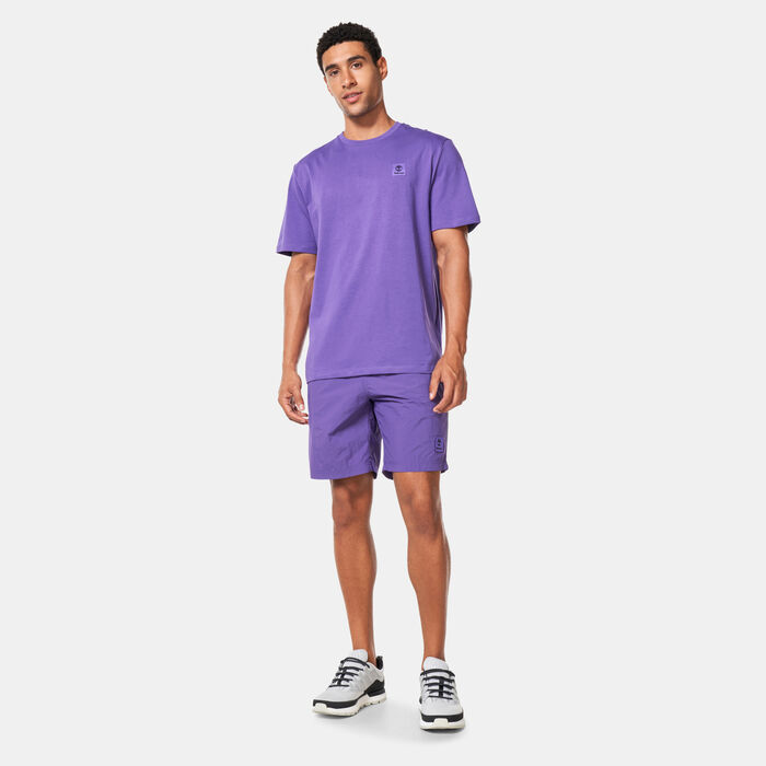 Timberland Men's Woven Badge T-Shirt Purple image number 2