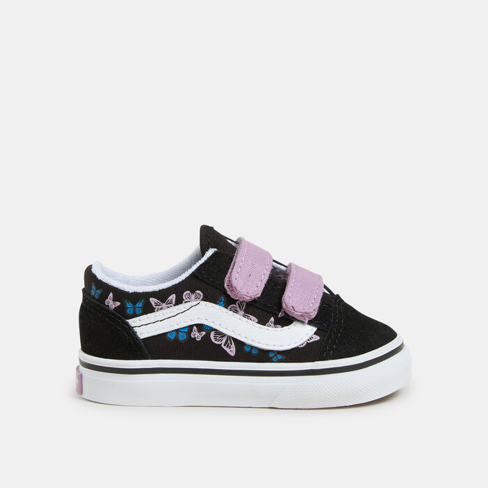 Vans Kids' Old Skool Velcro Shoes (Baby and Toddler) Black Vans Kids' Old Skool Velcro Shoes (Baby and Toddler) Black image number 0