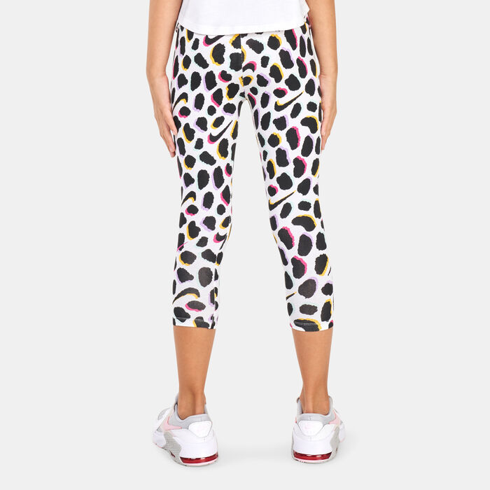 Nike Kids' Wildflower Shirred Leggings White Nike Kids' Wildflower Shirred Leggings White image number 1