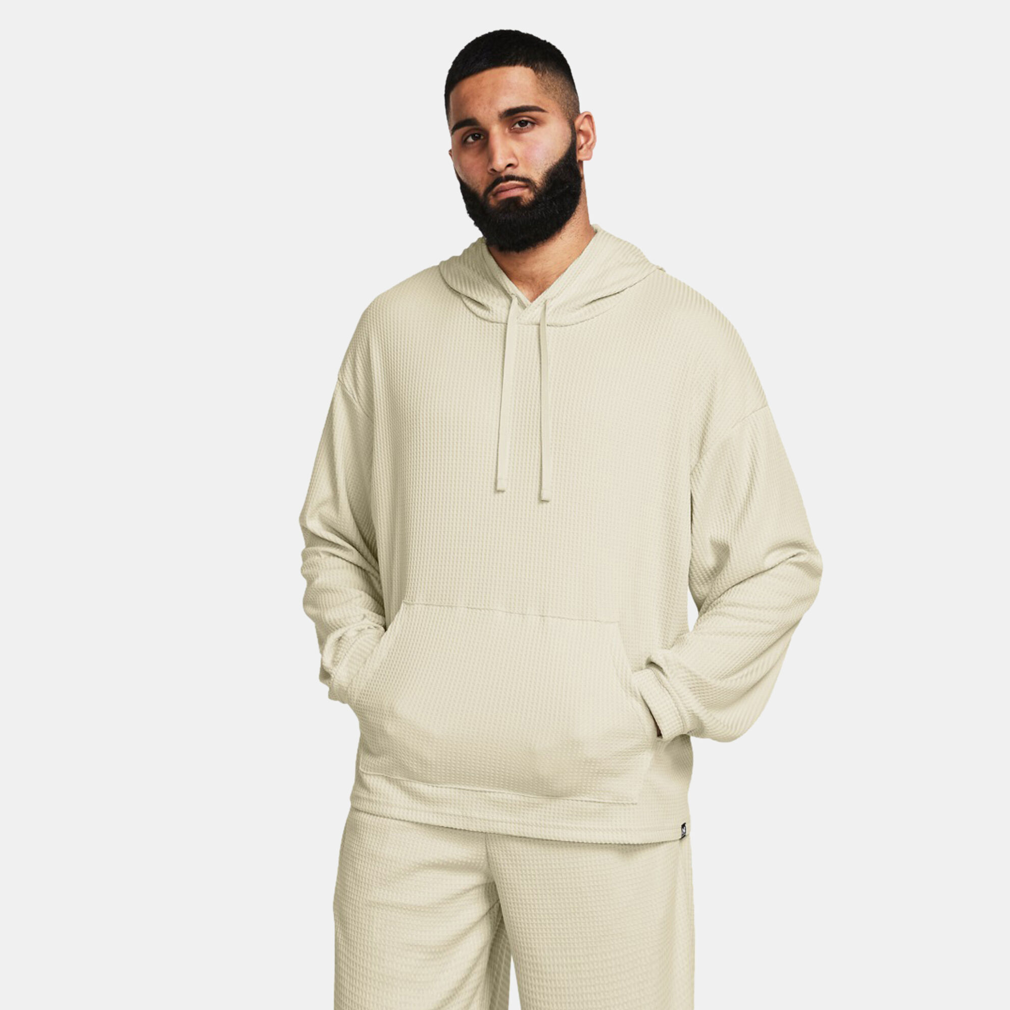 Men s Rival Waffle Hoodie White Under Armour in KSA SSS