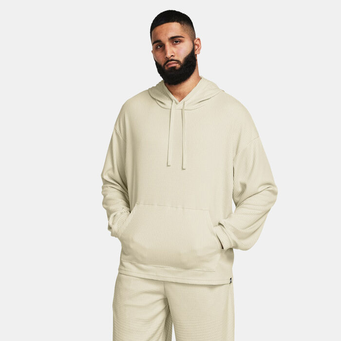 Under Armour Men's Rival Waffle Hoodie White image number 0