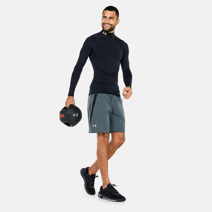 Under Armour Men's UA ColdGear® Compression Mock T-Shirt Black Under Armour Men's UA ColdGear® Compression Mock T-Shirt Black image number 2