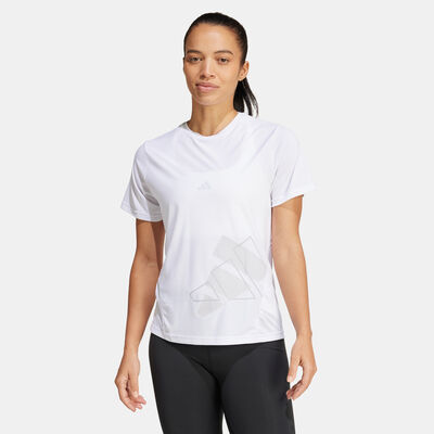 adidas Women's AEROREADY Designed for Training Graphic T-Shirt White