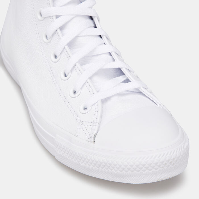 Converse Chuck Taylor All Star Leather Mono Unisex Shoe White image number 8