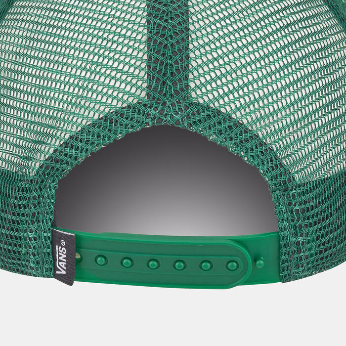 Vans Men's Classic Patch Curved Bill Trucker Cap Green Vans Men's Classic Patch Curved Bill Trucker Cap Green image number 1