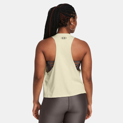 Under Armour Women's Project Rock Balance Tank Top White Under Armour Women's Project Rock Balance Tank Top White
