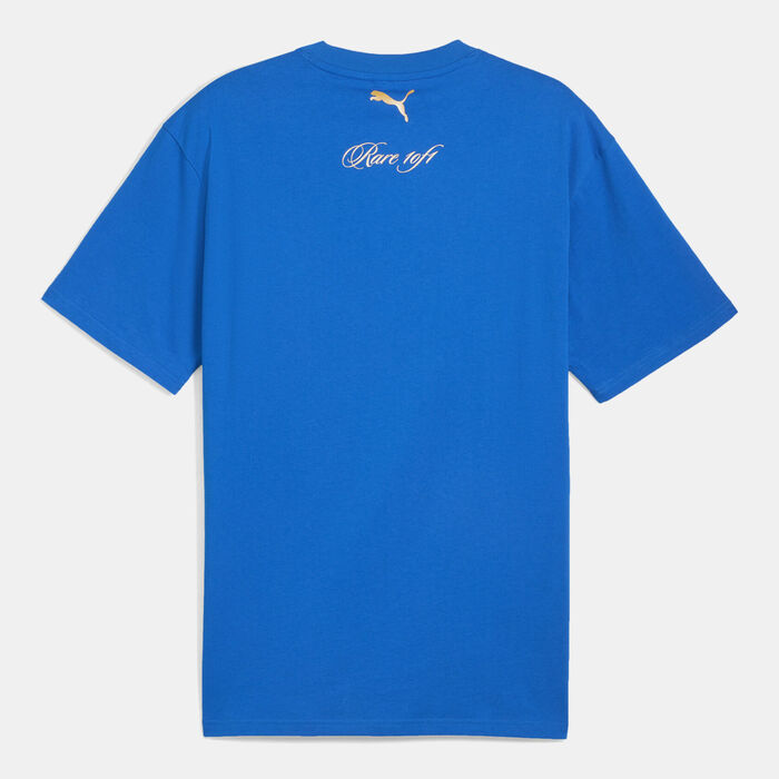 PUMA Men's Lamelo Ball Golden T-Shirt Blue PUMA Men's Lamelo Ball Golden T-Shirt Blue image number 1
