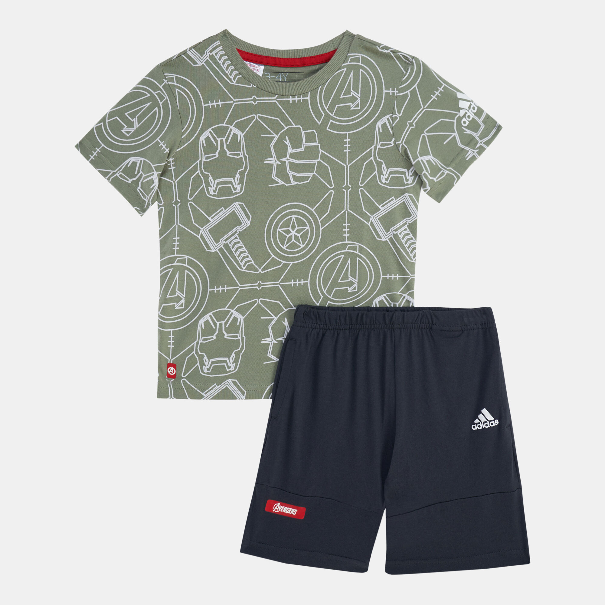 Adidas green new arrivals marvel set