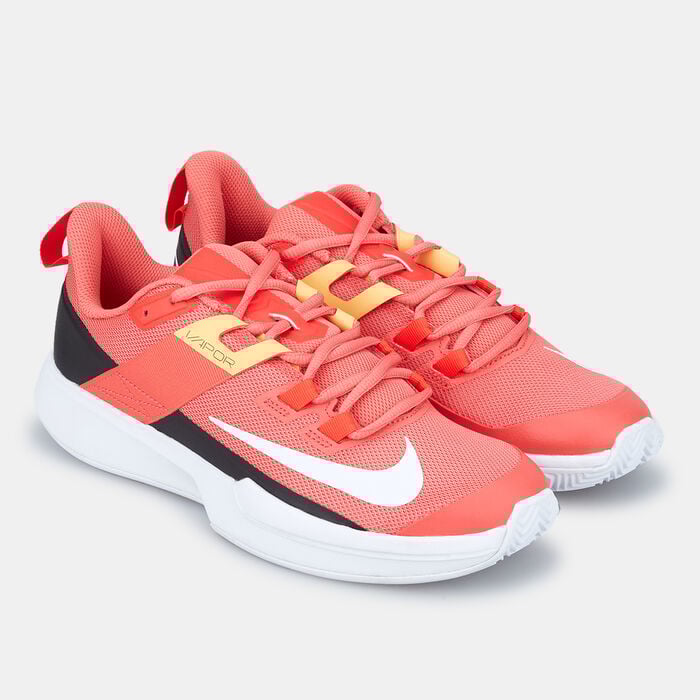 Nike Women's Court Vapor Lite Tennis Shoe Red Nike Women's Court Vapor Lite Tennis Shoe Red image number 1