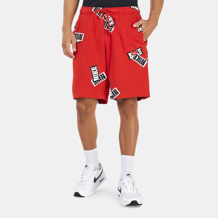 Nike Men's Sportswear SPE+ Sticker Allover Print Shorts Red Nike Men's Sportswear SPE+ Sticker Allover Print Shorts Red image number 0