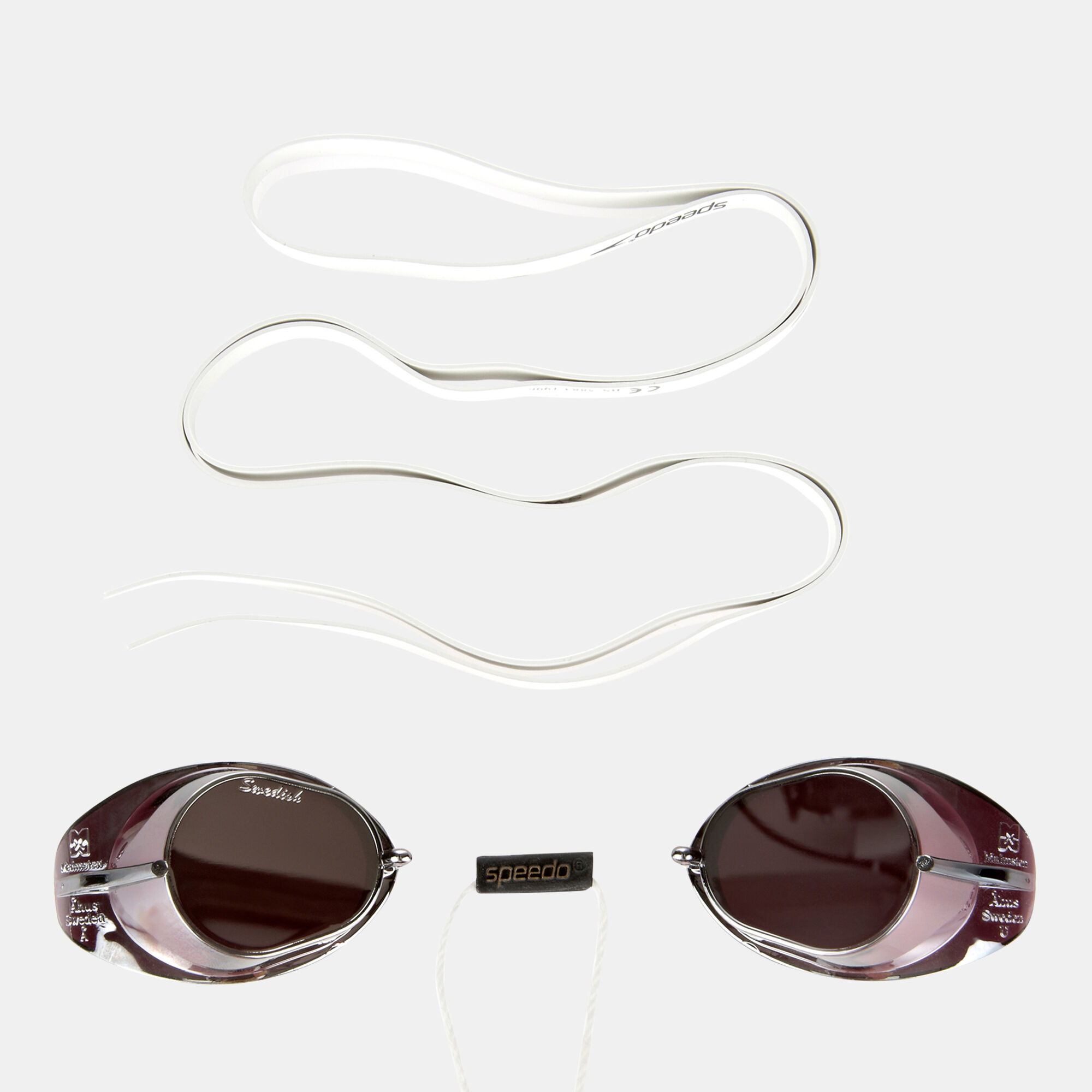 Swedish Mirror Goggles White Speedo in KSA SSS