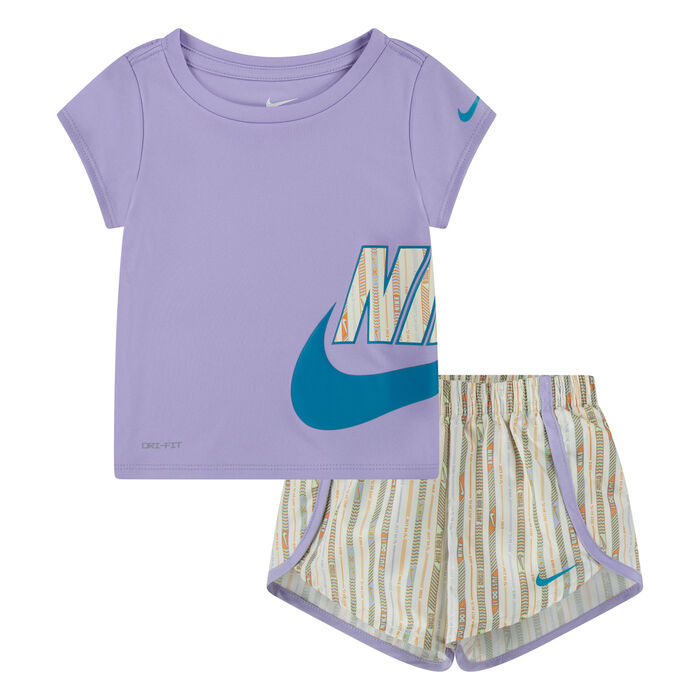 Nike Kids' Happy Camper T-Shirt and Shorts Set Beige Nike Kids' Happy Camper T-Shirt and Shorts Set Beige image number 0