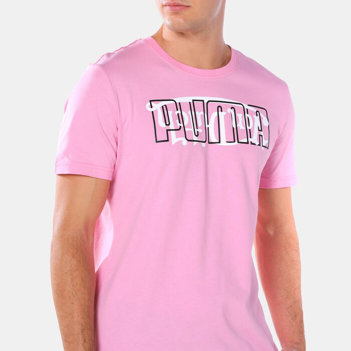 PUMA Men's Von Dutch T-shirt Pink PUMA Men's Von Dutch T-shirt Pink image number 3