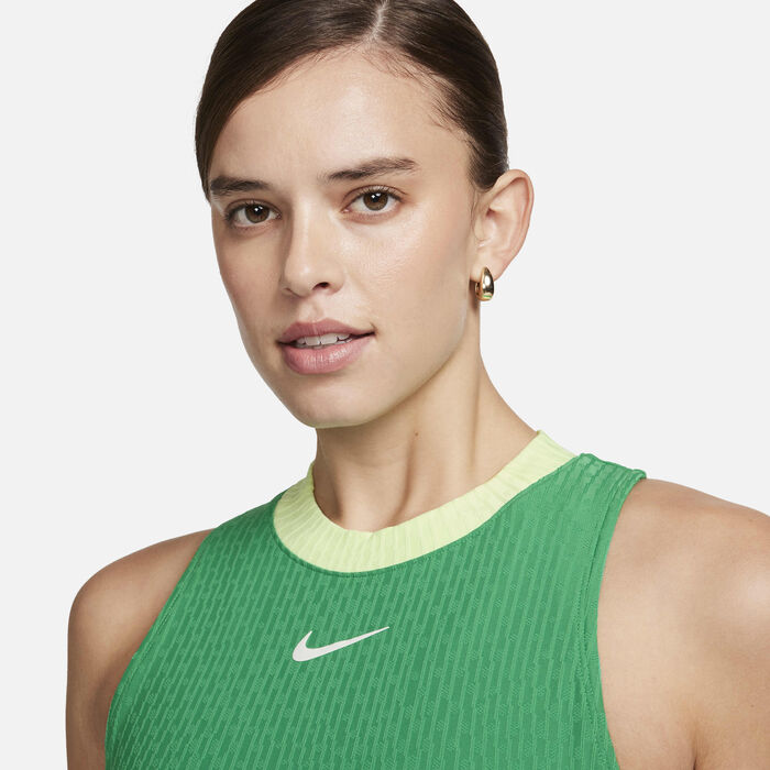 Nike Women's Court Slam Tank Top Green image number 2