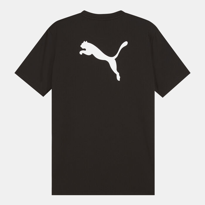 PUMA Men's teamRISE Logo Football Top White PUMA Men's teamRISE Logo Football Top White image number 1