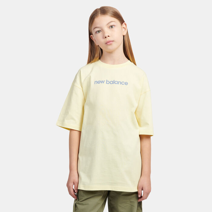 New Balance Kids' Floral Sneaker T-Shirt Grey New Balance Kids' Floral Sneaker T-Shirt Grey image number 0