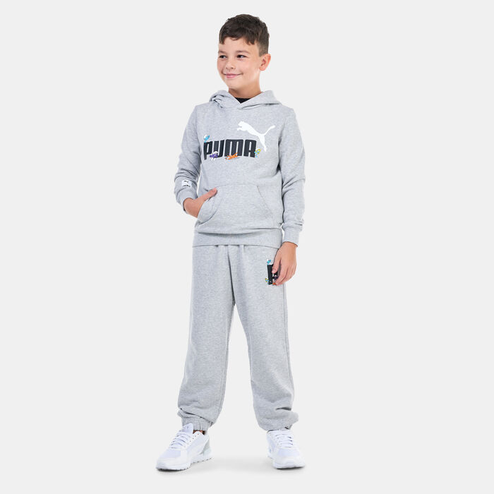 PUMA Kids' x The Smurfs Sweatpants Grey PUMA Kids' x The Smurfs Sweatpants Grey image number 2