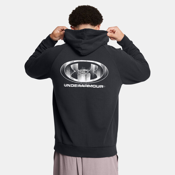 Under Armour Men's Rival Fleece Hoodie Black Under Armour Men's Rival Fleece Hoodie Black image number 1