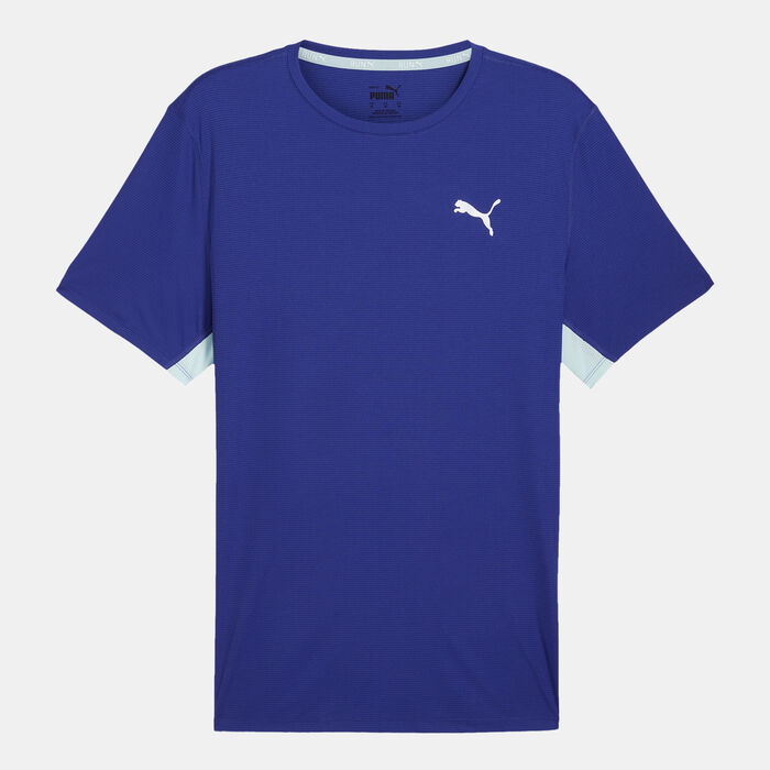PUMA Men's RUN FAVORITE Running T-Shirt Blue image number 0