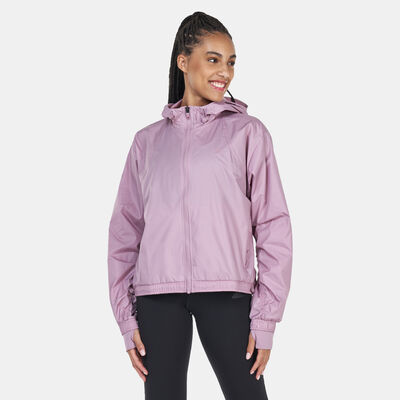 adidas Women's Versatile 4 Elements Windbreaker Jacket Pink adidas Women's Versatile 4 Elements Windbreaker Jacket Pink