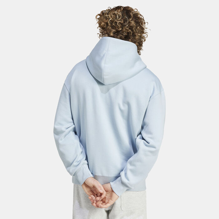 adidas Men's ALL SZN Fleece Graphic Hoodie Blue image number 1