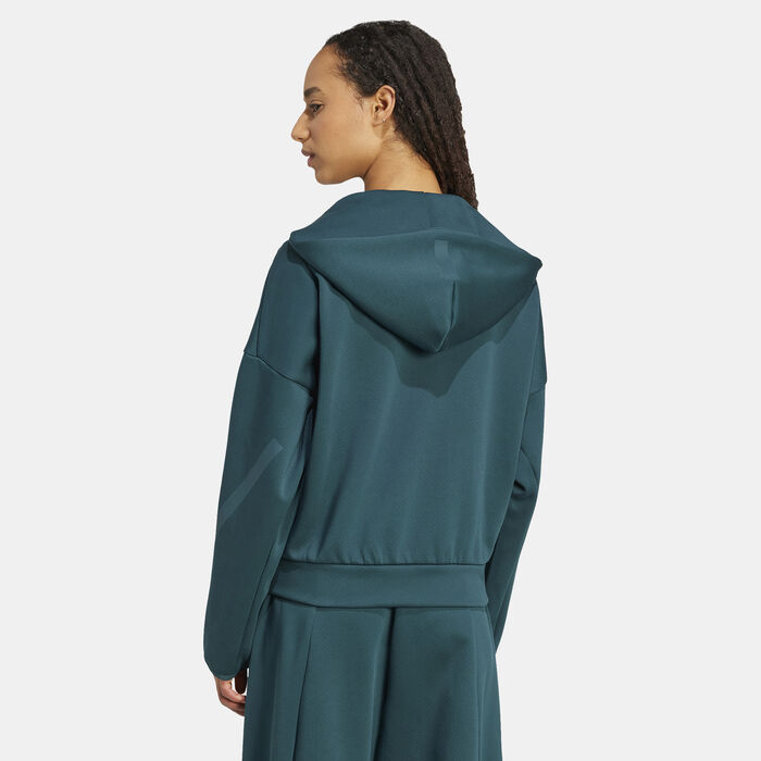 adidas Women's Z.N.E. Hoodie Green adidas Women's Z.N.E. Hoodie Green image number 1