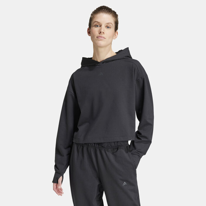 adidas Women's Power Training Hoodie Black adidas Women's Power Training Hoodie Black image number 0