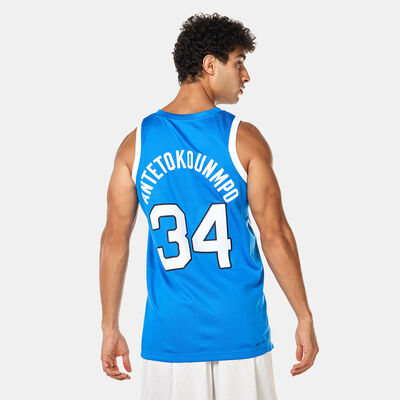 Nike Men's Greece (Road) Giannis Antetokounmpo Limited Basketball Jersey Blue