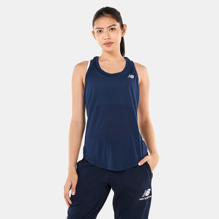 New Balance Women's Accelerate Training Tank Top Black New Balance Women's Accelerate Training Tank Top Black image number 0