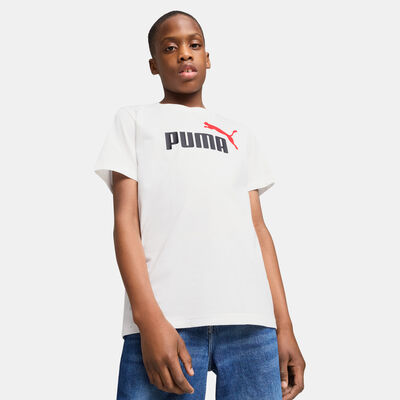 PUMA Kids' Essentials Colour No.1 Logo T-Shirt White