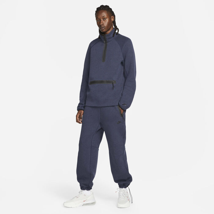 Nike Men's Sportswear Tech Fleece Open-Hem Tracksuit Bottoms Grey image number 8