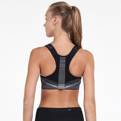 Nike Women's Phenom Flyknit Sports Bra Grey Nike Women's Phenom Flyknit Sports Bra Grey