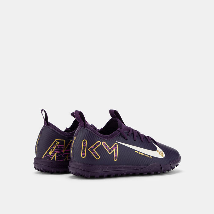 Nike Kids' Mercurial Vapor 16 Academy KM Turf Ground Football Shoes Purple Nike Kids' Mercurial Vapor 16 Academy KM Turf Ground Football Shoes Purple image number 2