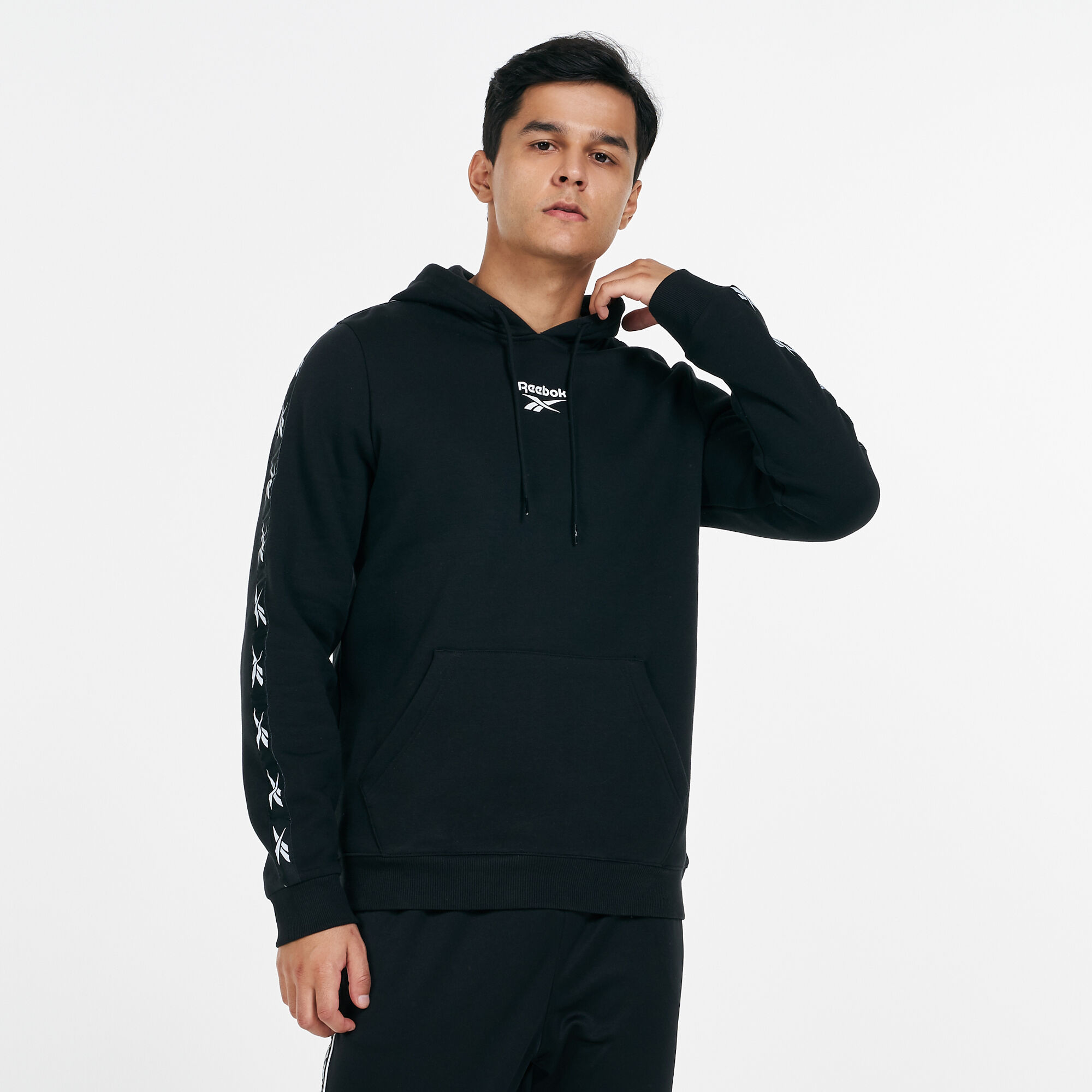 Reebok sales tape hoodie