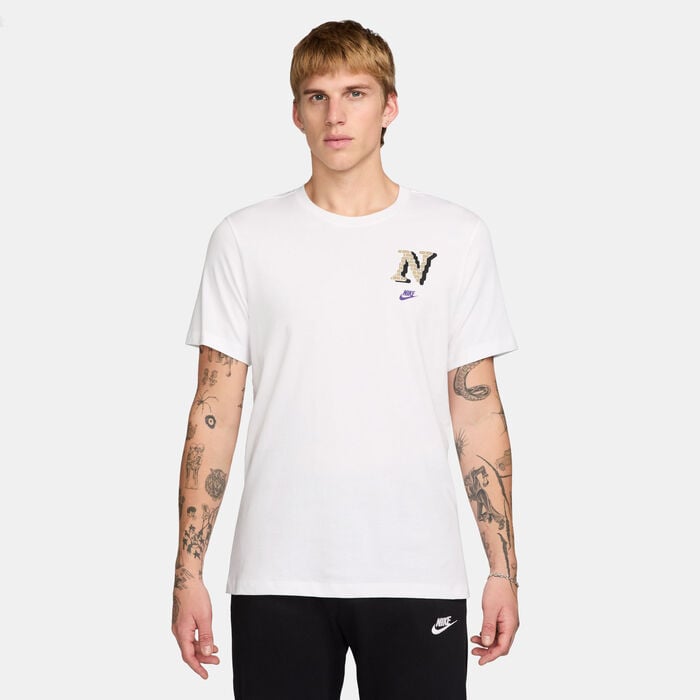 Nike Men's Sportswear Printed T-Shirt White Nike Men's Sportswear Printed T-Shirt White image number 0