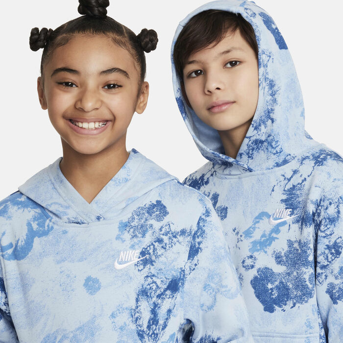 Nike Kids' Sportswear Club Fleece Hoodie Blue image number 2