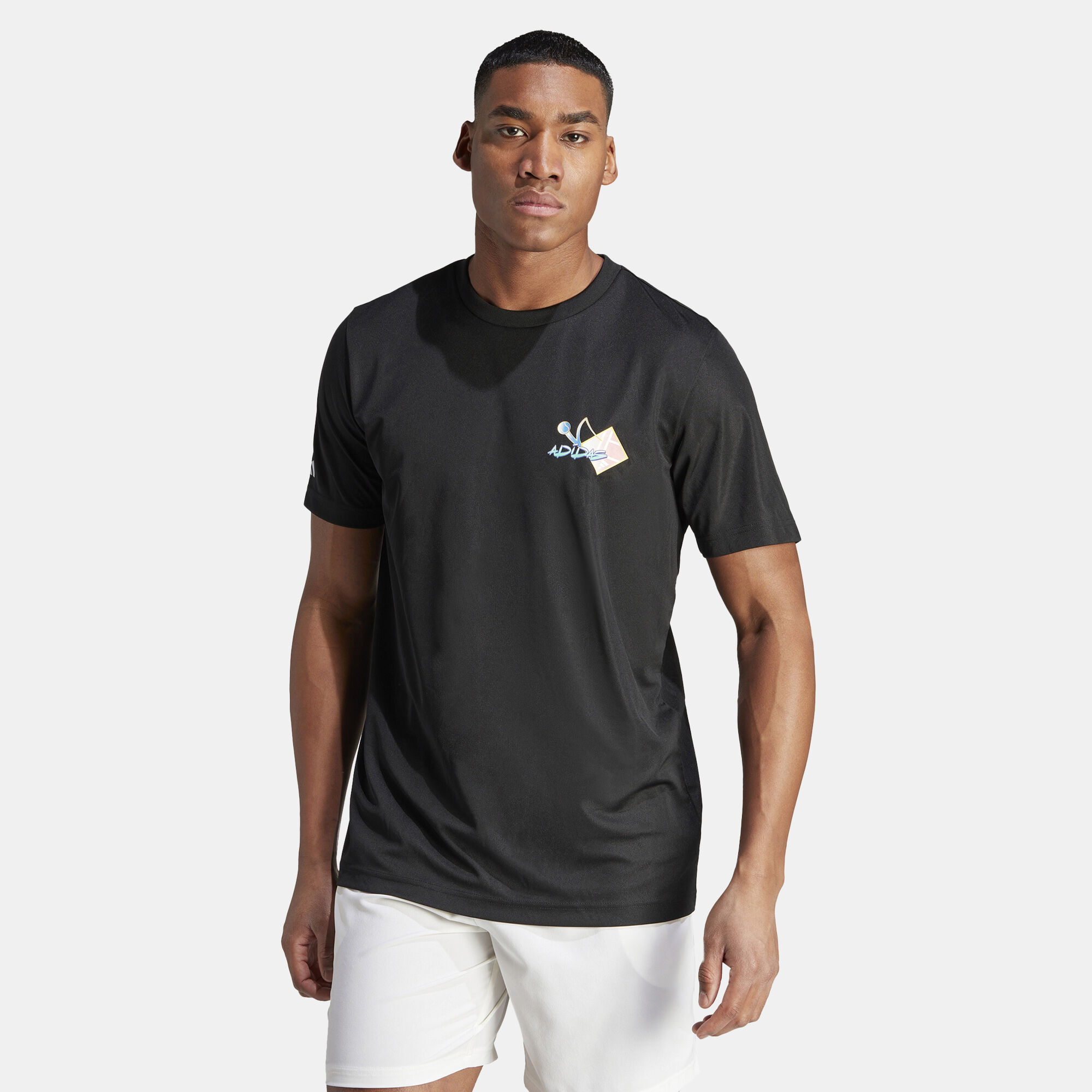Men s Court Sport Graphic T Shirt Black adidas in KSA SSS