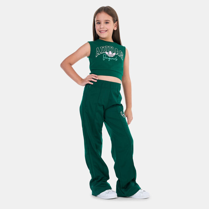 adidas Originals Kids' Collegiate Graphic Pack Crop Top Green adidas Originals Kids' Collegiate Graphic Pack Crop Top Green image number 2