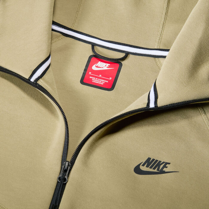Nike Men's Sportswear Tech Fleece Windrunner Full-Zip Hoodie Green Nike Men's Sportswear Tech Fleece Windrunner Full-Zip Hoodie Green image number 4