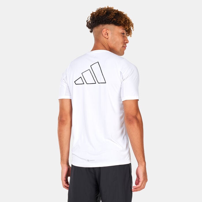 adidas Men's Run Icons Running T-Shirt White adidas Men's Run Icons Running T-Shirt White image number 1