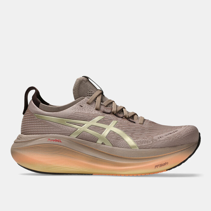 ASICS Men's GEL-NIMBUS 27 LUXE Running Shoes Gold image number 0