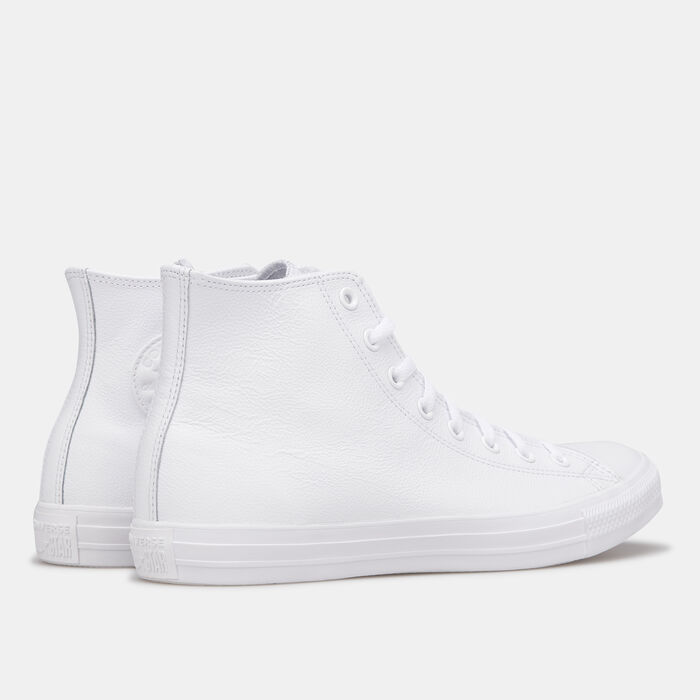 Converse Chuck Taylor All Star Leather Mono Unisex Shoe White image number 4