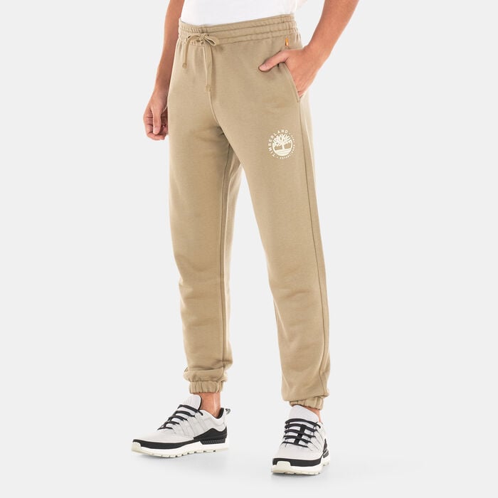 Timberland Men's Refibra Logo Sweatpants White Timberland Men's Refibra Logo Sweatpants White image number 0