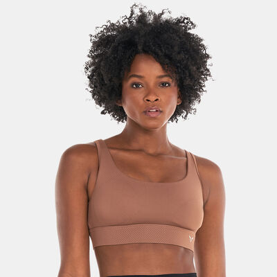 SQUATWOLF Women's Flux High-Impact Sports Bra Brown